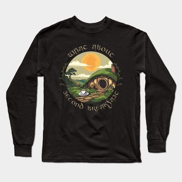 Second Breakfast - LOTR - dark Long Sleeve T-Shirt by Of Smoke & Soil